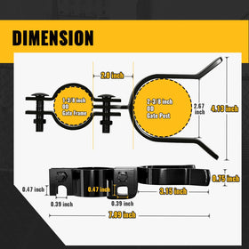 Black-finished VIVIDA latch complements existing fence color