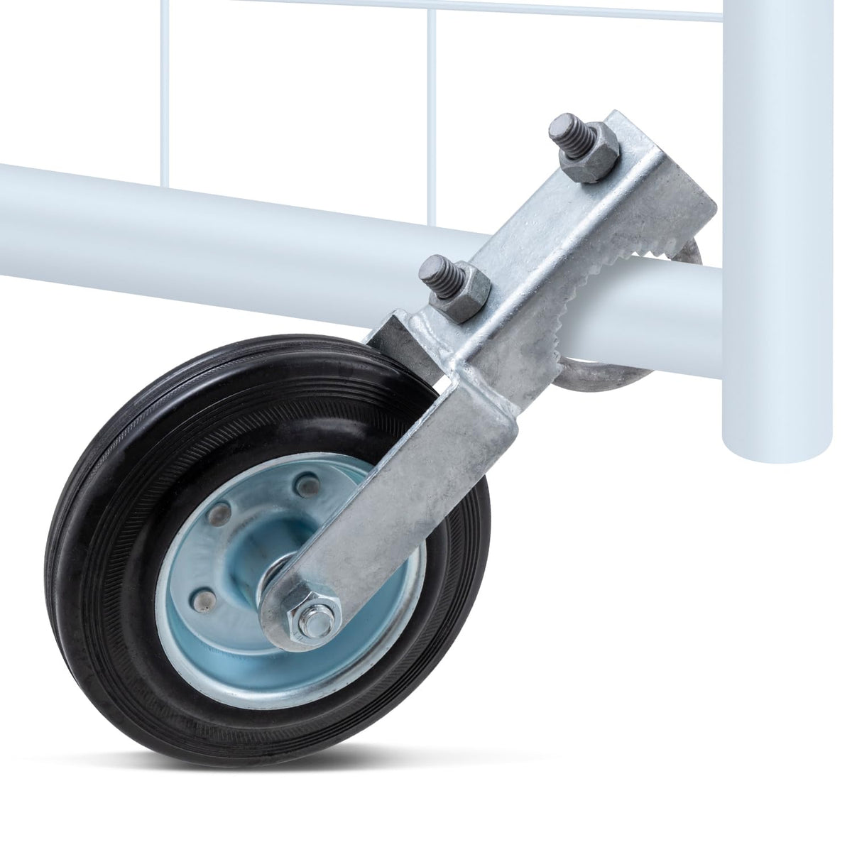 VIVIDA swing gate support wheel enhances gate movement on fences