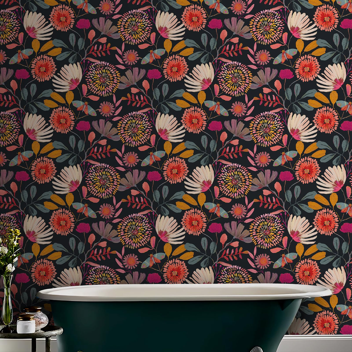 Vividpatch bathroom or kitchen back-splash idea with colorful pattern