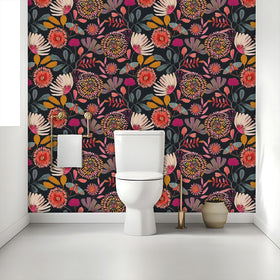 Vividpatch removable wallpaper is easy to remove without damage for renters.