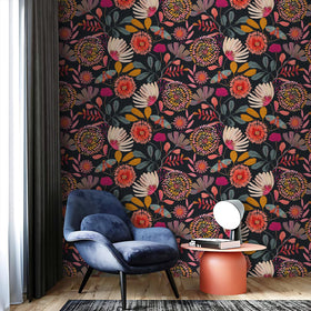 Vividpatch peel-and-stick wallpaper enables quick, mess-free DIY wall updates.