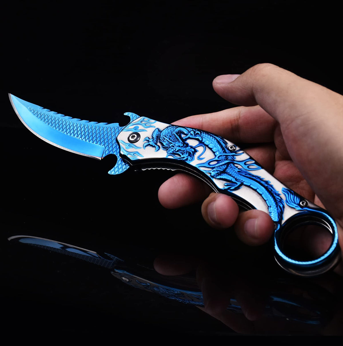 Vividstill 7Cr13MoV blade offers razor-like sharpness and reliable cutting performance