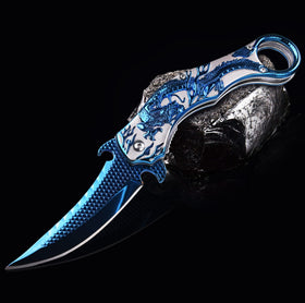 Vividstill knife features a titanium-coated handle for smoother feel and rust resistance