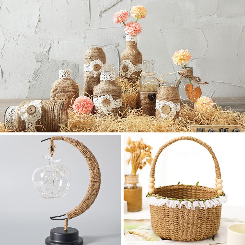 Vivifying brown twine keeps bundles neat for packing and bundling.