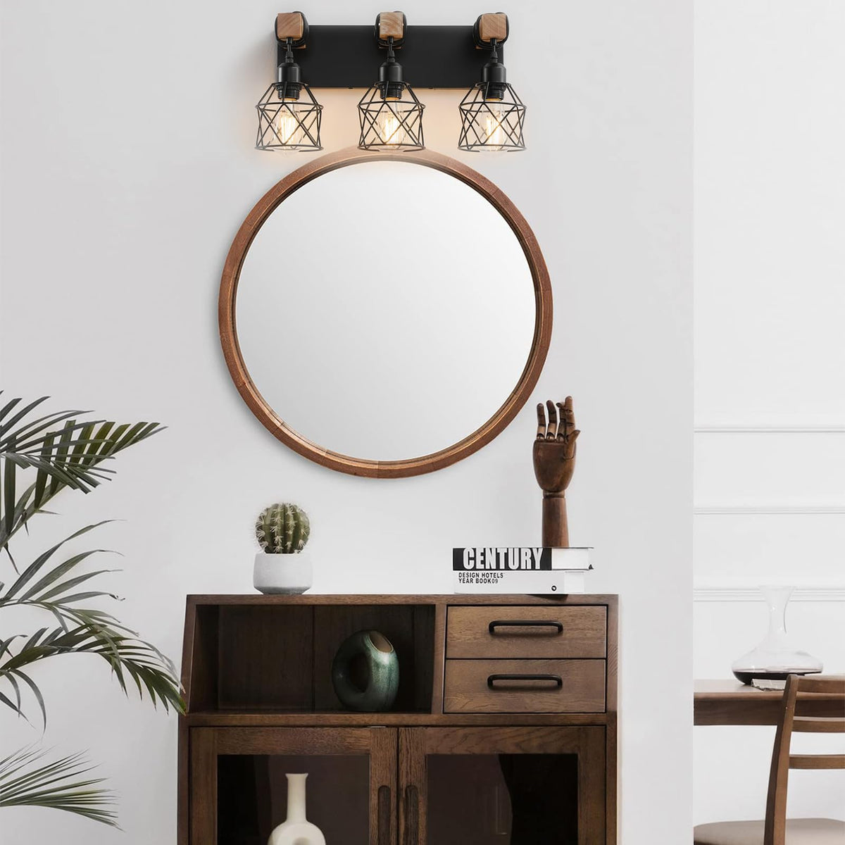 Vivihobb bathroom lighting above mirror creates inviting ambiance