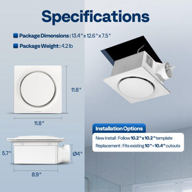 VIVOHOME AutoFlow compact kit ready for install in small bathrooms.
