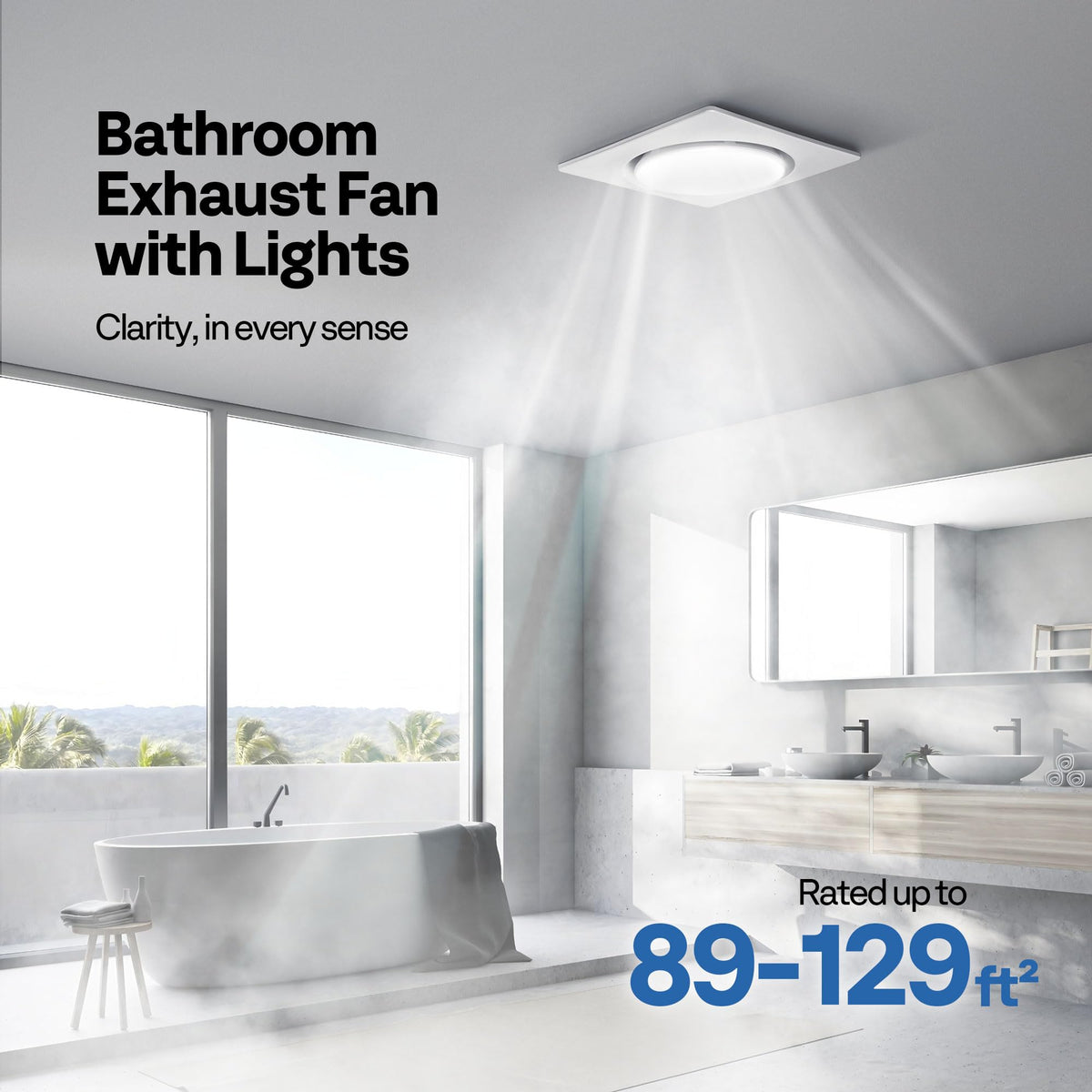 VIVOHOME Autoflow control panel enables easy humidity-based speed adjustments for air comfort.