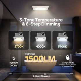 VIVOHOME Autoflow at 2700K provides warm lighting for cozy bathroom tasks.