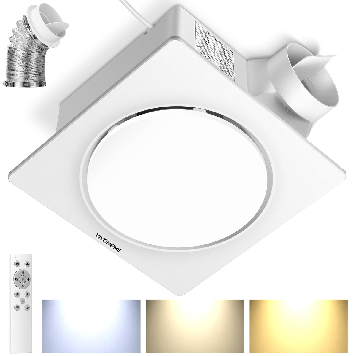 VIVOHOME Autoflow operates quietly, ideal for nighttime bathroom use.
