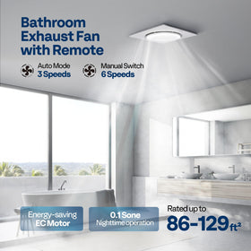 VIVOHOME AutoFlow remote control for effortless ventilation adjustments.