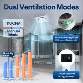 VIVOHOME AutoFlow tool-free install simplifies ceiling retrofit.