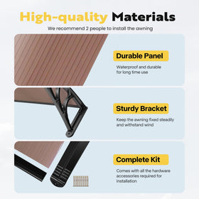 VIVOHOME installation hardware kit included for setup