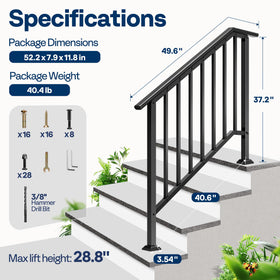 VIVOHOME base drainage design prevents water pooling on steps.