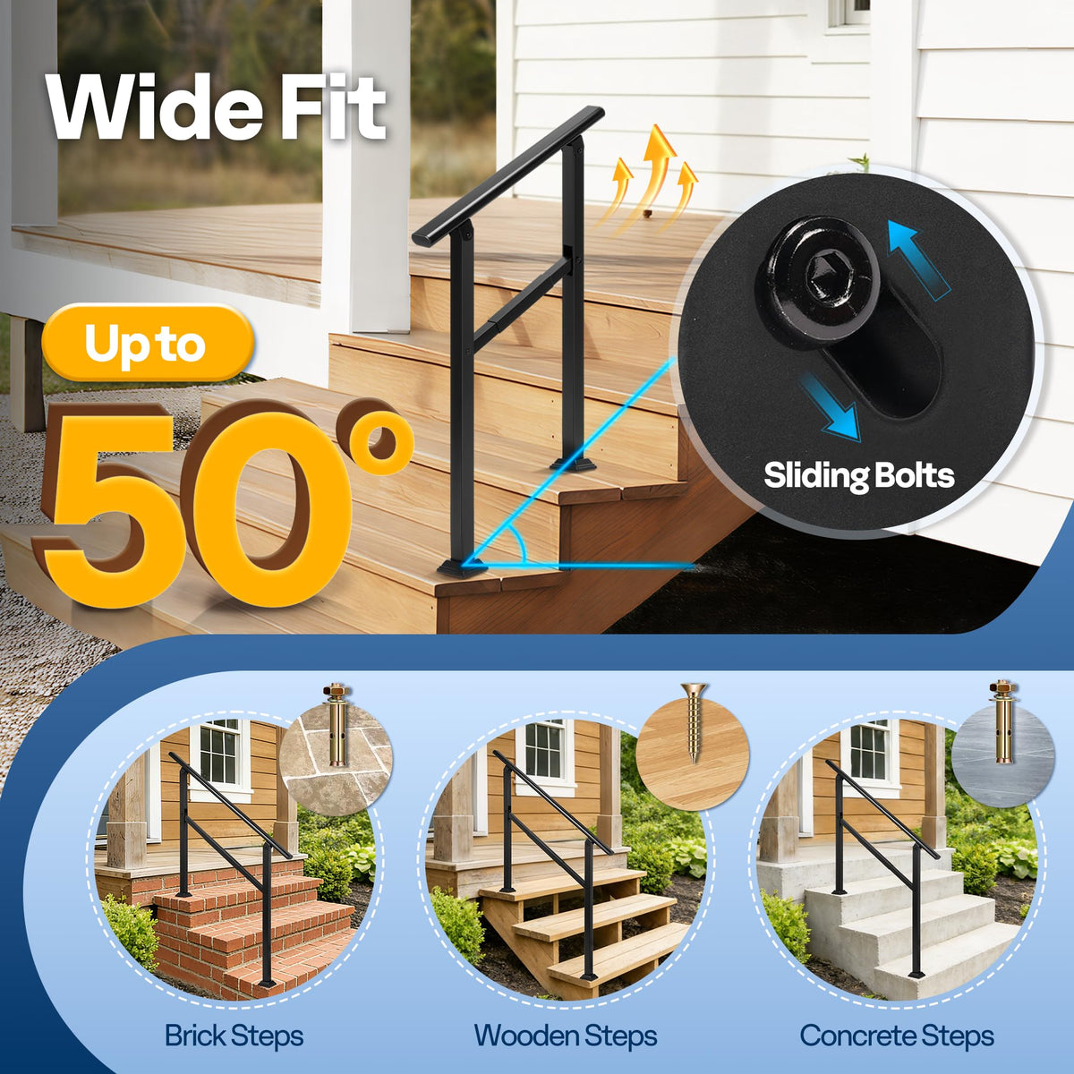 Ideal for decks, porches, and public entryways