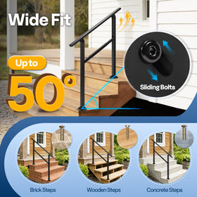 VIVOHOME two-pack for three-step stairs offers scalable options.