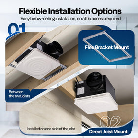 VIVOHOME installation template aids precise ceiling cutouts.