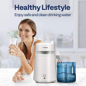 VIVOHOME water distiller lid with ergonomic handle for easy access
