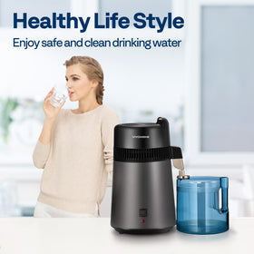 VIVOHOME distiller top panel showing easy controls for quick setup.
