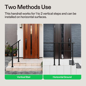 VIVOSUN black powder coated handrail resists weather