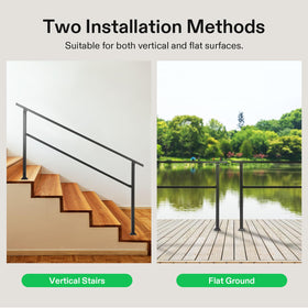 VIVOSUN deck stair rail aids balance during entry and exit.