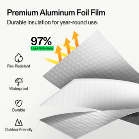 VIVOSUN garage project uses insulation wrap for temperature control and moisture protection