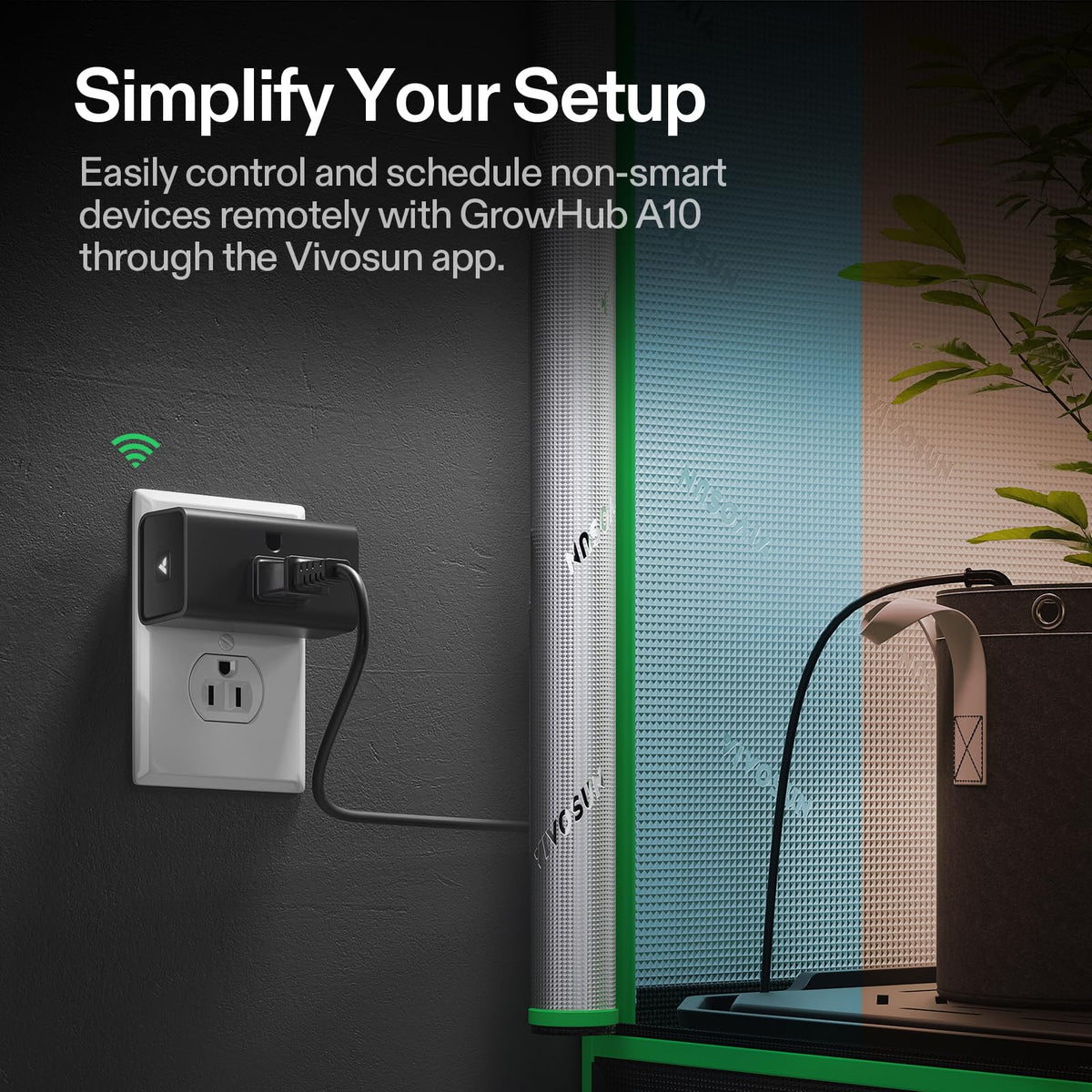 VIVOSUN GrowHub A10 fire-resistant housing for safety