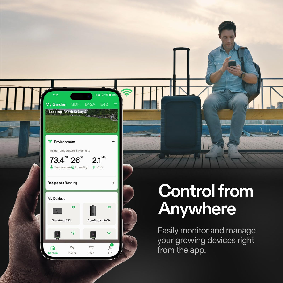 VIVOSUN GrowHub A22 Grow Recipes automate routines for consistent schedules.