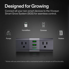 VIVOSUN GrowHub A22 WiFi app control for remote garden management.