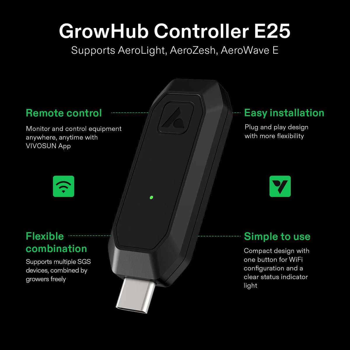 Installation setup shows quick plug-and-play connection for rapid deployment.