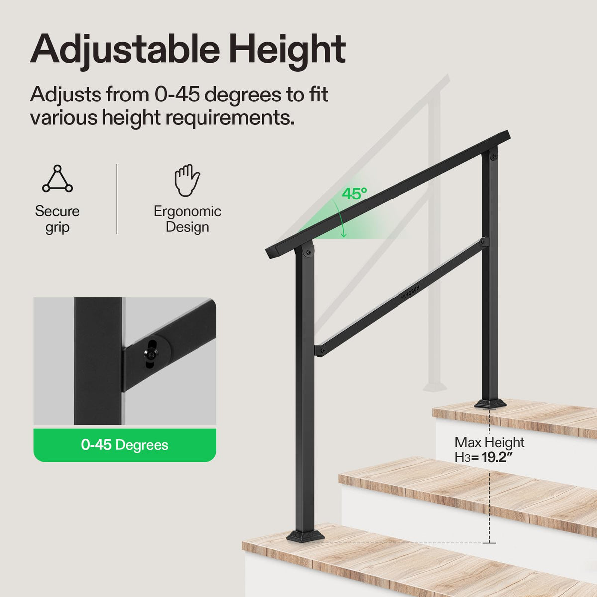 VIVOSUN installation kit with hardware for quick mounting