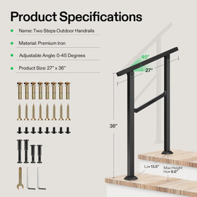 VIVOSUN handrail withstands rain and snow for year-round use
