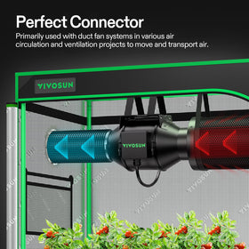 VIVOSUN heavy-duty duct clamps for secure connections.