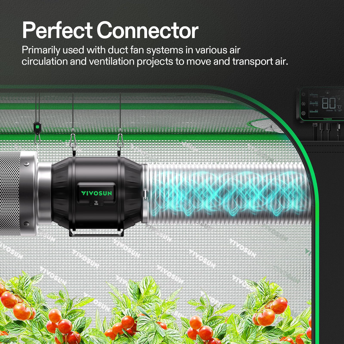 VIVOSUN multi-layer dryer vent construction improves durability and leak resistance in real setups.