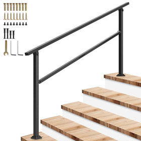 VIVOSUN outdoor handrail for 5-step stairs provides secure, steady support.