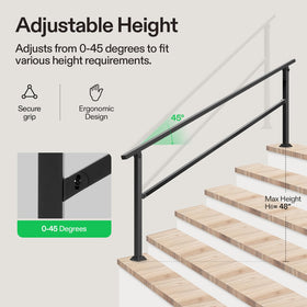 VIVOSUN easy-install handrail with included hardware for quick setup