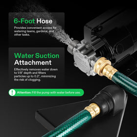 VIVOSUN PVC hose included for durable water transfers