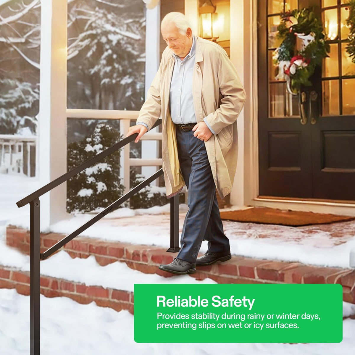 VIVOSUN slip resistant rail offers safer grip on wet days