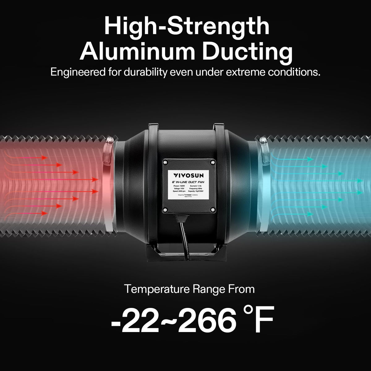 VIVOSUN built-in steel-wire for easy bending and placement.