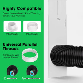 VIVOSUN hose connection shows easy duct attachment.