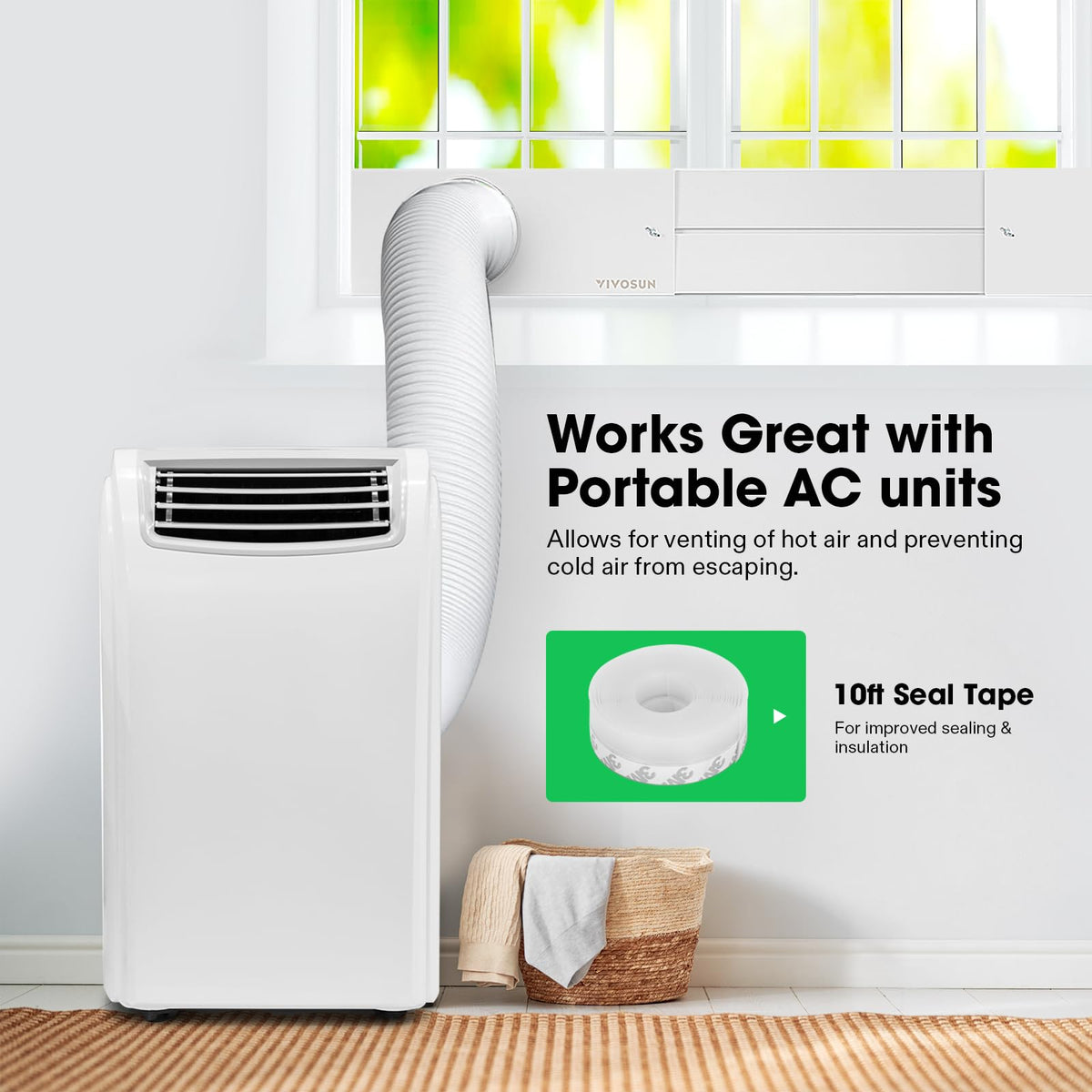 VIVOSUN seal tape for enhanced insulation and energy efficiency.