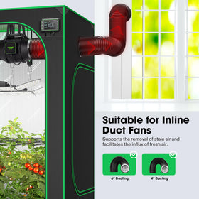 VIVOSUN window vent kit track plates enabling precise window alignment.