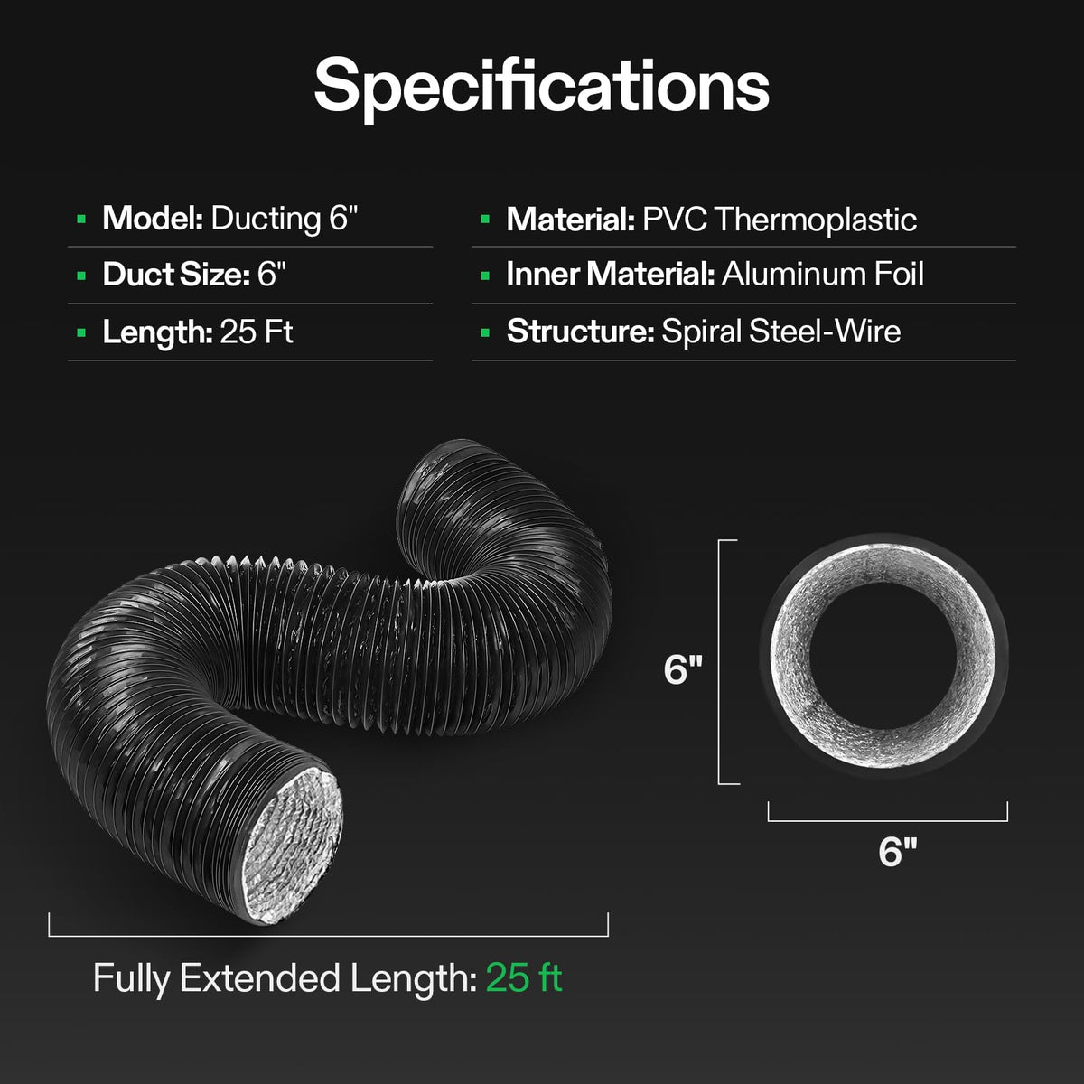 VIVOSUN ducting in a commercial and residential ventilation setup.