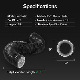 VIVOSUN ducting in a commercial and residential ventilation setup.