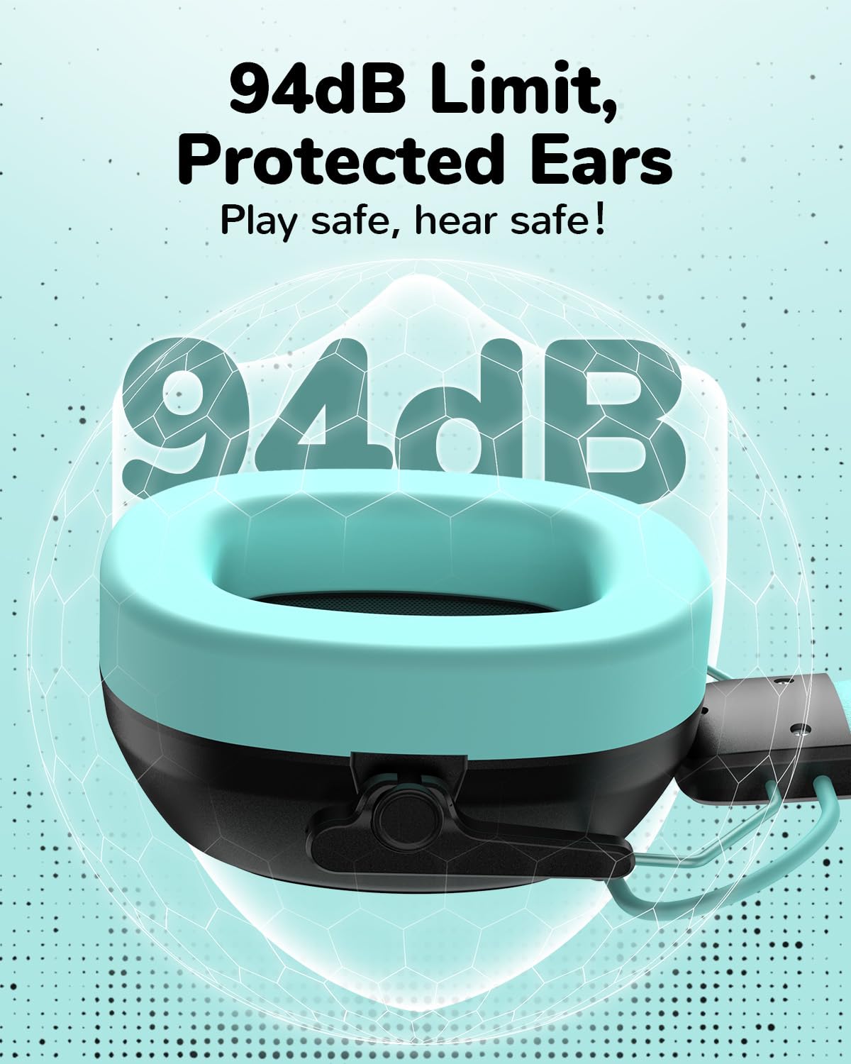 Vivyklfc Sensory Headphones folded for portable storage.