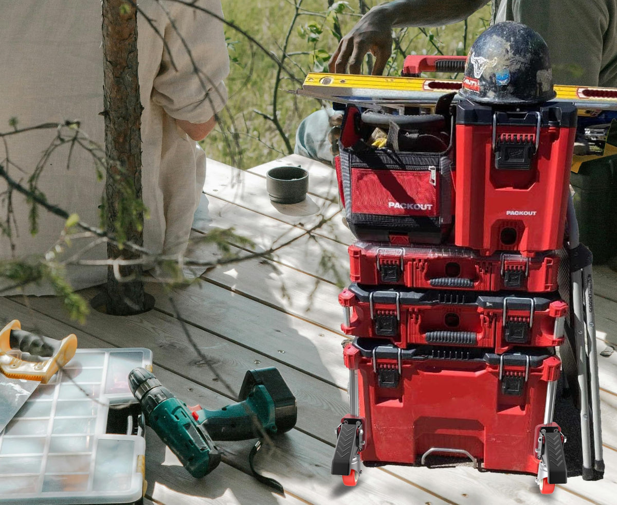 VIWOOP front wheels kit enhances job-site efficiency on elevators and sidewalks.