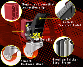 VIWOOP Packout navigation on garages and sidewalks with enhanced maneuverability.