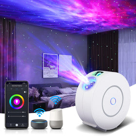 V JULES.V Galaxy Projector fills the bedroom with vivid colors for immersive nights