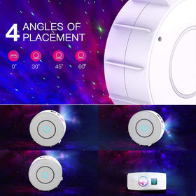 V JULES.V Projection Angles allow ceiling, wall, or floor setups