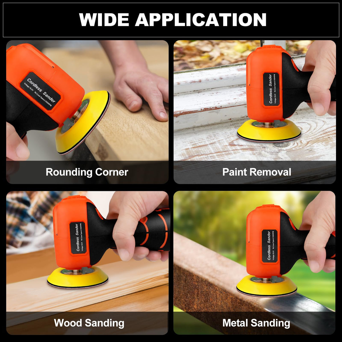 Vkndoynt 3-inch backing pad ready for precise sanding