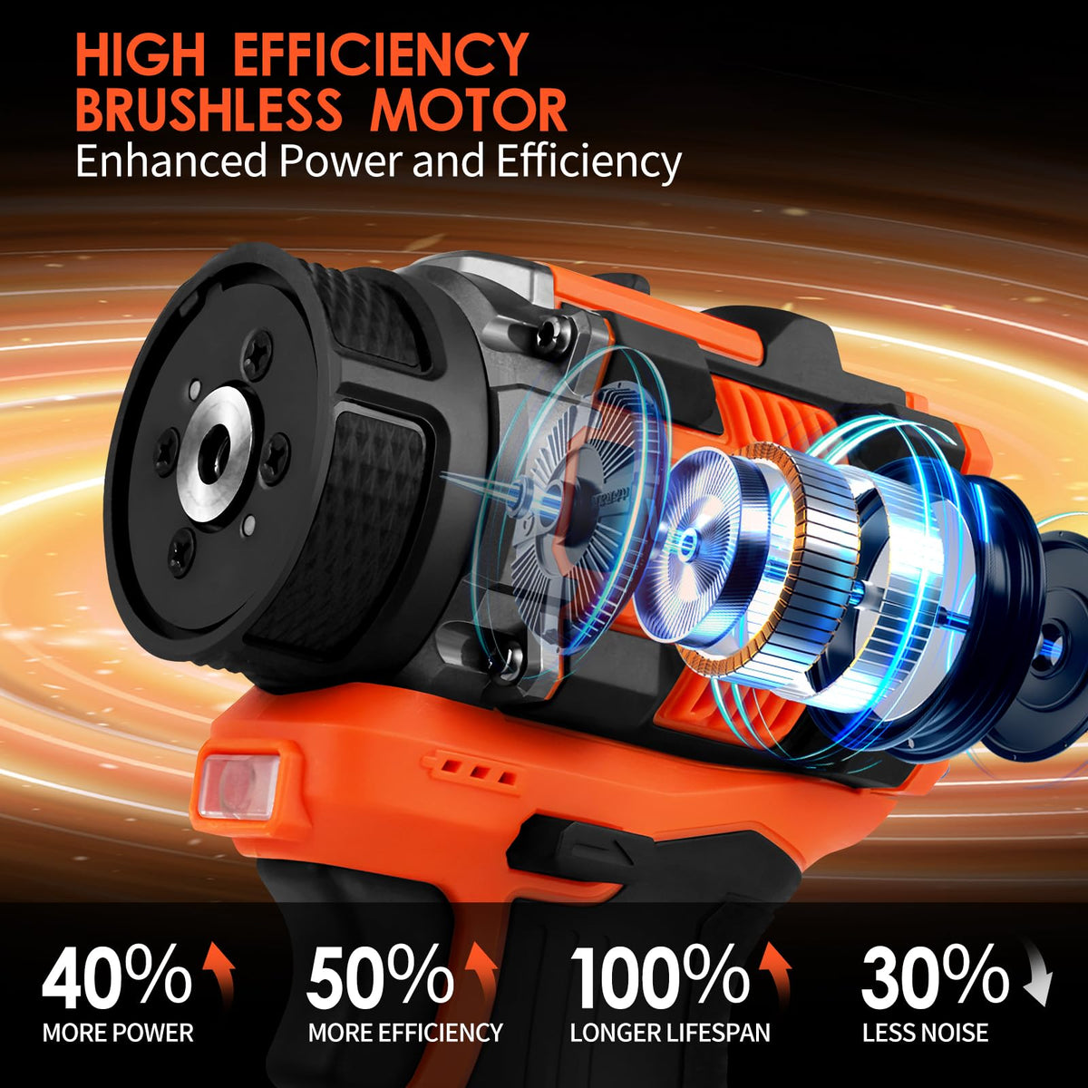 Vkndoynt mini buffer two-speed control in action for versatile finishes.